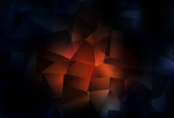 Dunkelroter Vektor Mit Dreieckigem Hintergrund Kreative Illustration Halbtonstil Mit Dreiecken — Stockvektor