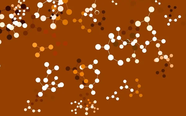 Light Orange Vektorschablone Mit Struktur Künstlicher Intelligenz Leuchtende Illustration Mit — Stockvektor