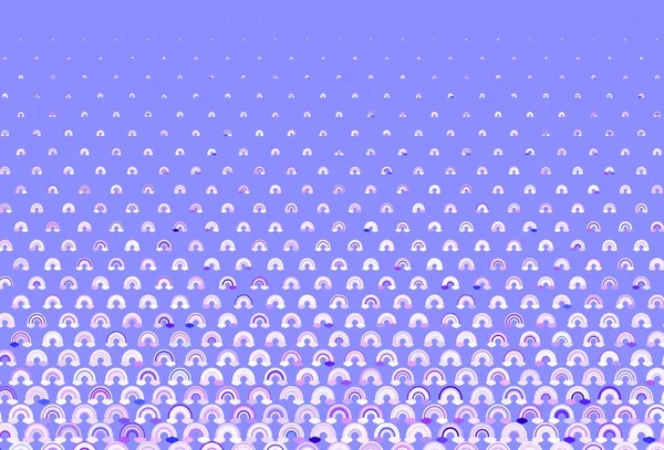 Light Purple Pink Vector Pattern Rainbow Elements Illustration Isolated Signs — Stock Vector