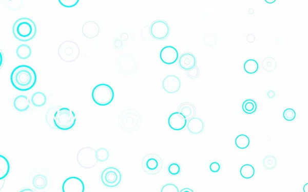 Heller Blauer Vektorhintergrund Mit Blasen Illustration Mit Einer Reihe Leuchtender — Stockvektor