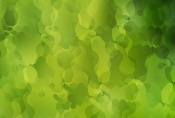 浅绿色 黄色矢量模板 形状混乱 装饰设计的抽象风格与随机形式 为您的业务设计最好的智能设计 — 图库矢量图片