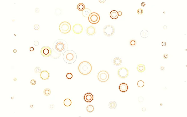 Светло Оранжевый Векторный Фон Пузырями Иллюстрация Набором Ярких Красочных Абстрактных — стоковый вектор