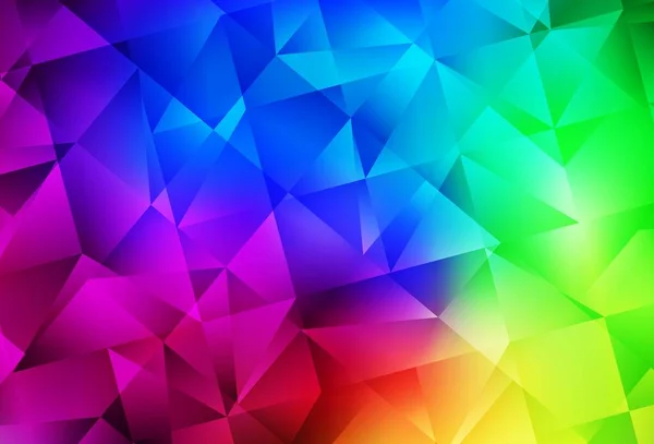 Dark Multicolor Vektor Abstrakten Polygonalen Hintergrund Geometrische Illustration Origami Stil — Stockvektor