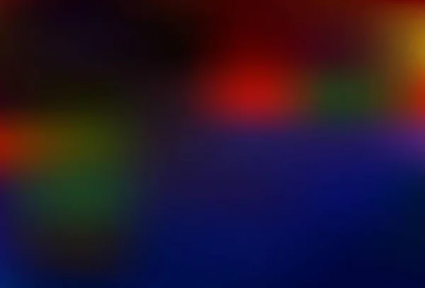 Bleu Foncé Vecteur Rouge Flou Motif Lumineux Une Toute Nouvelle — Image vectorielle