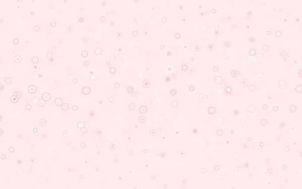 Ljusröd Vektor Mönster Med Sfärer Abstrakt Illustration Med Färgade Bubblor — Stock vektor