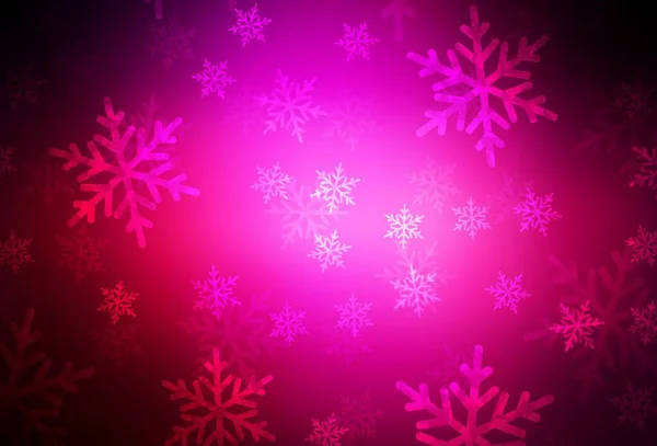 新年のスタイルでダークピンクのベクトルレイアウト グラデーションのクリスマス要素を持つスマートイラスト 大学振興のためのスマートデザイン — ストックベクタ