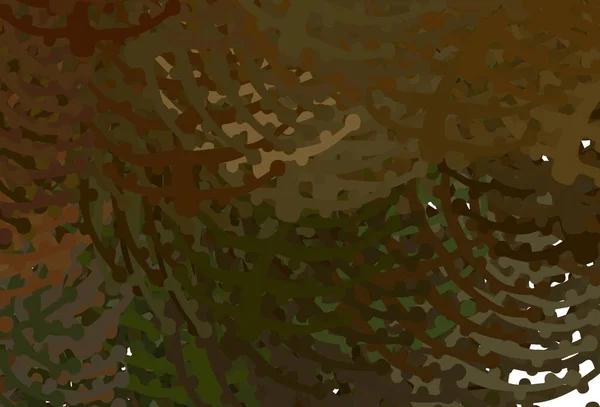 Темний Зелений Жовтий Векторний Фон Абстрактними Формами Ілюстрація Барвистими Градієнтними — стоковий вектор