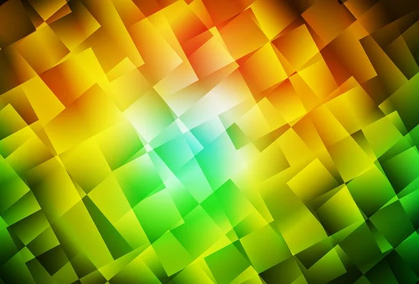 濃い緑 多角形の黄色のベクトル背景 カラフルな長方形と現代の抽象的なイラスト ポスター バナーに最適なデザイン — ストックベクタ