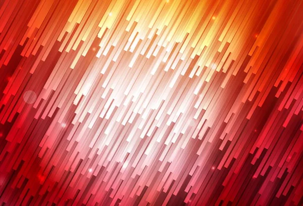 Koyu kırmızı, tekrarlanan çubuklu sarı vektör şablonu. Keskin çizgili parlak renkli çizimler. Reklamınız, posteriniz, afişiniz için en iyi tasarım.