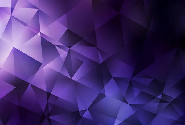 Темно Фиолетовый Векторный Многоугольник Красочная Иллюстрация Абстрактном Стиле Треугольниками Лучший — стоковый вектор