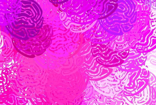 メンフィスの形をした明るいピンクのベクトル背景 ランダムな形で抽象的なスタイルで装飾的なデザイン 壁紙のためのエレガントなデザイン — ストックベクタ