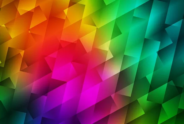 Σκούρο Πολύχρωμο Διανυσματικό Πρότυπο Ρόμβο Όμορφη Απεικόνιση Ορθογώνια Και Τετράγωνα — Διανυσματικό Αρχείο