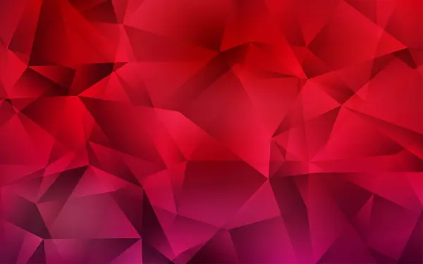 Vecteur Rouge Foncé Brillant Fond Triangulaire Illustration Géométrique Style Origami — Image vectorielle