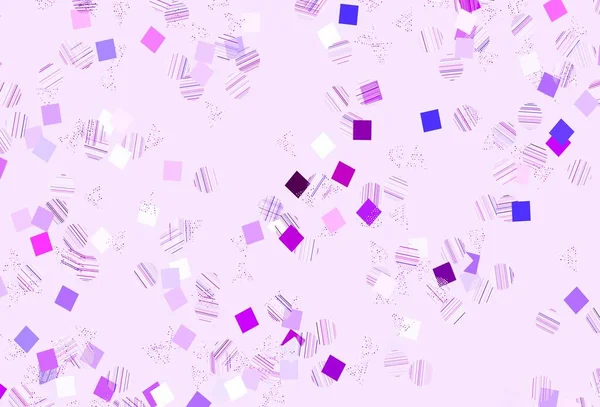 Light Purple Vektor Textur Mit Poly Stil Mit Kreisen Würfeln — Stockvektor