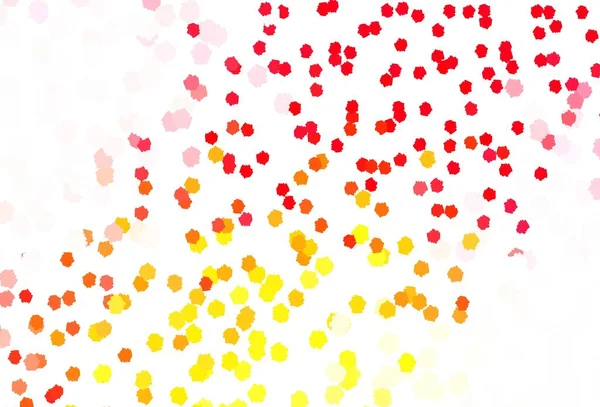 Lichtrode Gele Vectortextuur Met Abstracte Vormen Illustratie Met Kleurrijke Gradiëntvormen — Stockvector