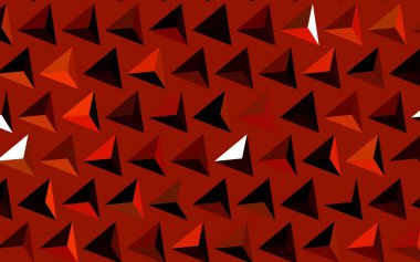 Koyu kırmızı vektör dokusu üçgen biçiminde. Renkli üçgenli modern soyut illüstrasyon. Duvar kağıtları için zarif tasarım.