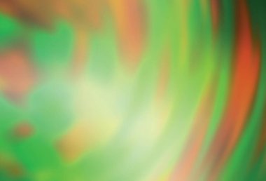 Açık yeşil, kırmızı vektör modern zarif arkaplan. Gradyan tasarımlı, soyut, ışıltılı çizimler. İşiniz için yeni tasarım.