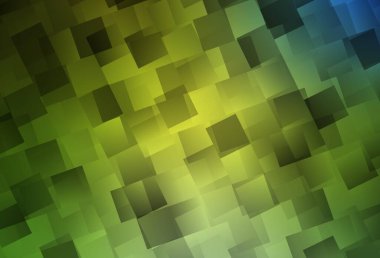 Açık yeşil, eşkenar dörtgenli sarı vektör arkaplan. Dikdörtgen şekilli soyut çizimler. İniş sayfası için modern şablon.