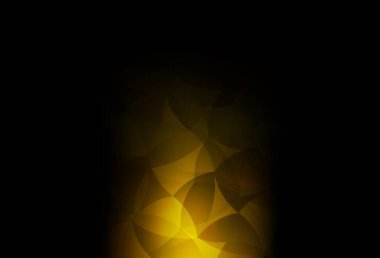 Soyut şekilli koyu sarı vektör dokusu. Renkli rastgele şekillerle modern soyut illüstrasyon. Web siteniz için basit tasarım.