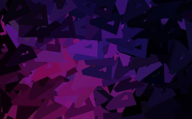 Çokgen biçiminde koyu pembe vektör arkaplan. Doğa tarzında üçgenleri olan güzel bir çizim. Kartvizitiniz için modern tasarım.