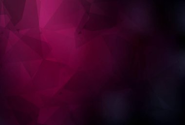 Karmaşık poliotik şekilli koyu pembe vektör şablonu. Renkli rastgele şekillerle modern soyut illüstrasyon. Web siteniz için basit tasarım.