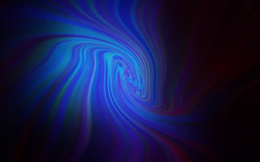 Kozmik yıldızlı koyu mavi vektör düzeni. Parlak astronomik yıldızlı parlak renkli çizimler. Astroloji web siteleri için desen.