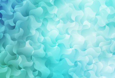 Açık yeşil arkaplan ve eğri çizgiler. Basit çizgilerle renkli gradyan çizimi. Fikirlerin için bir örnek..