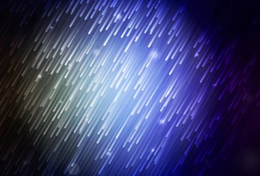 Koyu mavi, tekrarlanan çubuklu yeşil vektör şablonu. Keskin çizgili parlak renkli çizimler. Güzel geçmişiniz için şablon.