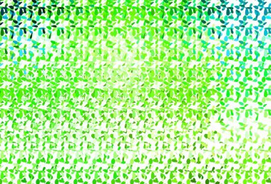 Çember şekilli açık yeşil vektör düzeni. Bulanık dekoratif tasarım baloncuklu soyut tarzda. Fütürist reklamlar ve kitapçıklar için şablon.