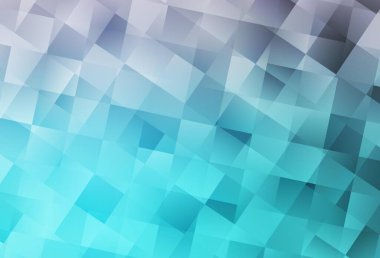 Açık Pembe, mavi vektör arka planı çokgen biçiminde. Soyut stil ve dikdörtgenlerle dekoratif tasarım. İniş sayfası için modern şablon.