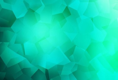 Karmaşık şekilli açık yeşil vektör şablonu. Rastgele şekillerle soyut tarzda dekoratif tasarım. Web siteniz için basit tasarım.