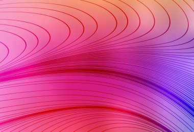 Açık pembe, kırmızı çizgili vektör dokusu. Değişken çizgileri olan renkli soyut çizimler. Reklamınız için yepyeni tasarım..