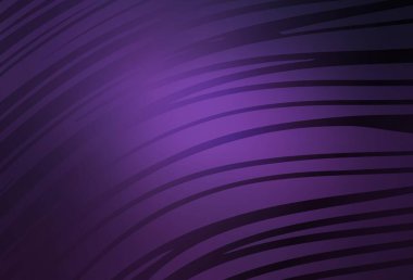 Koyu mor çizgili vektör dokusu. Kavisli çizgilerden oluşan parlak bir illüstrasyon. Tasarımınız için desen.