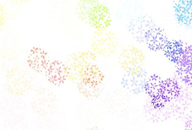 Hafif Çokrenkli vektör karalama arkaplanı yapraklarla. Hint tarzı yapraklı bulanık dekoratif tasarım. Marka kitabınız için yeni şablon.