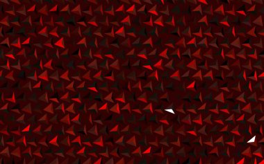 Koyu yeşil, kırmızı vektör desenli çokgen. Üçgen şekilli ışıltılı soyut çizimler. Bir cep telefonu için arka plan.