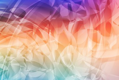 Memphis şekilli Light Multicolor vektör arkaplanı. Modern tarzda değişen renkli kaotik formlar. Bir cep telefonu için arka plan.