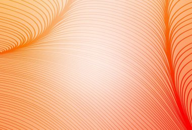 Açık Turuncu vektör desenli çizgiler. Değişken çizgileri olan renkli geometrik örnek. Posterler ve afişler için iş tasarımı.