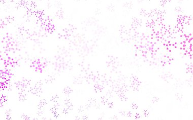 Açık Mor, Pembe vektör arkaplan ve yapay zeka verileri. Yapay zekanın bağlantı ve noktalarıyla soyut illüstrasyon. Teklif verilerinin tanıtımı için akıllı tasarım.