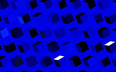 Koyu mavi vektör dokusu dikdörtgen biçiminde. Renkli dikdörtgenleri olan bir resim. Reklamınız, posteriniz, afişiniz için en iyi tasarım.