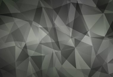 Light Gray vektör mozaik şablonu. Soyut ve üçgenli renkli çizimler. İşiniz için en iyi üçgen tasarım.