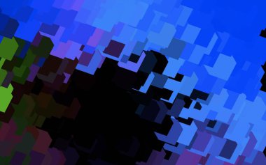 Lacivert, eşkenar dörtgenli kırmızı vektör arkaplanı. Renkli dikdörtgenleri olan bir resim. İniş sayfası için modern şablon.