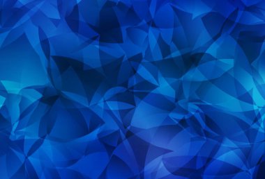 Açık BLUE vektör eğimli üçgen dokusu. Gradyanı olan zarif parlak çokgen çizimi. Bir markanın arkaplanı için desen.