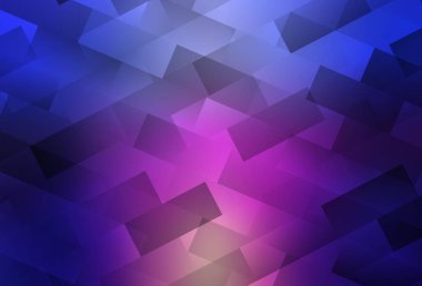 Açık mavi, dikdörtgenli kırmızı vektör arkaplan. Soyut stil ve dikdörtgenlerle dekoratif tasarım. Reklamınız, posteriniz, afişiniz için en iyi tasarım.