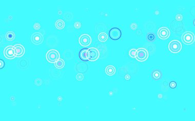 Açık mavi, benekli kırmızı vektör arkaplan. Bulanık yağmur damlaları olan soyut bir çizim. Poster ve web siteleri için tasarım.