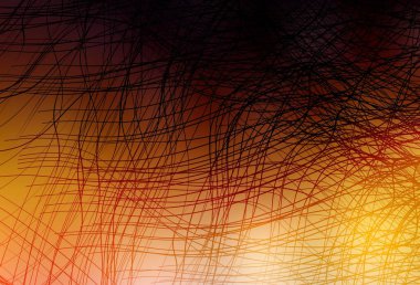 Koyu turuncu çizgili vektör dokusu. Değişken çizgileri olan renkli geometrik örnek. İş tasarımınız için şablon.