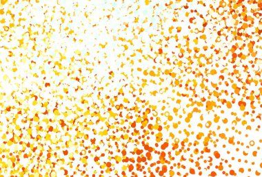 Açık mavi, daire şekilli sarı vektör düzeni. Bulanık yağmur damlaları olan soyut bir çizim. Duvar kağıtlarının dokusu için desen.