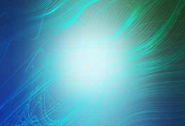 Açık mavi, yeşil vektör parlak şablonu bulanıklaştırdı. Soyut ve gradyan renkte renkli çizimler. İşiniz için yepyeni bir tasarım..