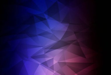 Koyu pembe, mavi vektör çokgen şablon. Çokgen soyut çizim ve gradyan. Web siteniz için yeni bir doku.