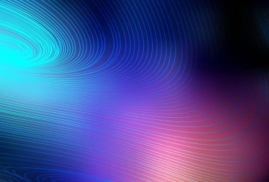 Koyu mavi, çizgileri olan kırmızı vektör şablonu. Soyut ve gradyan renkte renkli çizimler. Posterler ve afişler için iş tasarımı.