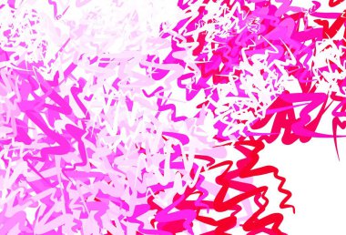 Açık pembe çizgili vektör arkaplanı. Eğilimli zarif, parlak bir çizim. İşiniz için en renkli tasarım..